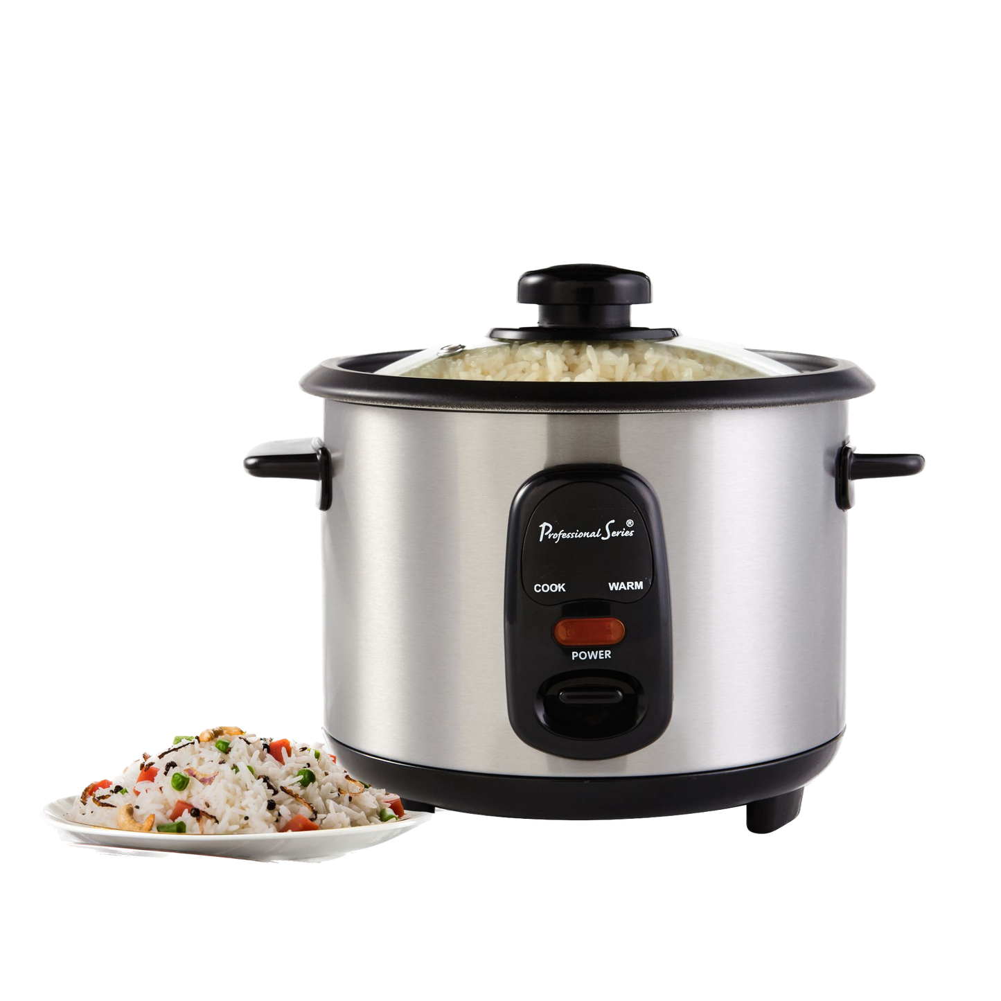 Rice Cooker, 12-Cup (Cooked), Stainless Steel