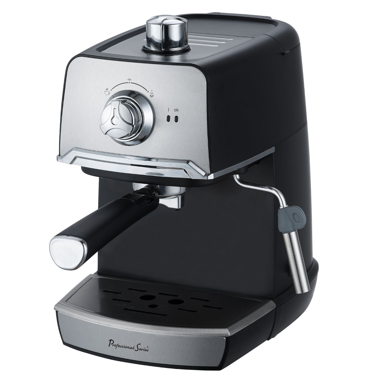 Espresso Maker, 6-Cup, Stainless Steel