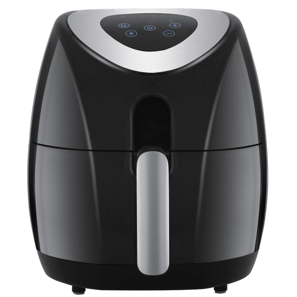 Digital Air Fryer, 3.2L, Black W/ Silver Accents