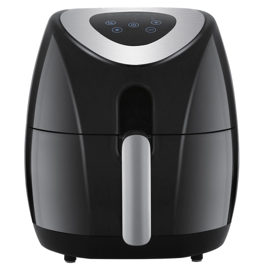 Digital Air Fryer, 3.2L, Black W/ Silver Accents