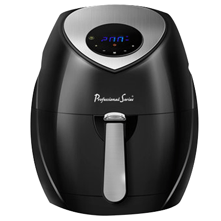 Digital Air Fryer, 5.5L, Black W/ Silver Accents