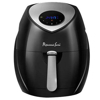 Digital Air Fryer, 5.5L, Black W/ Silver Accents