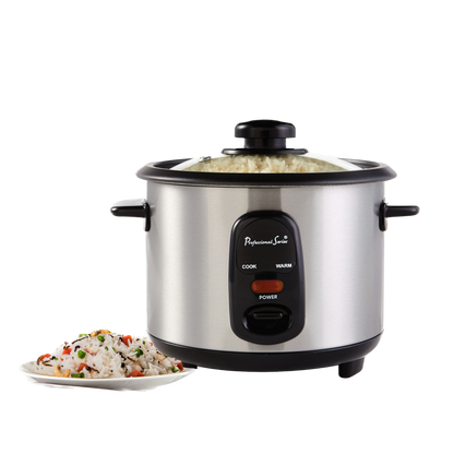 Rice Cooker, 12-Cup (Cooked), Stainless Steel